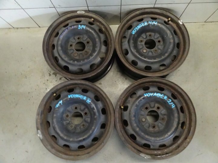 4× Штампованный диск Chrysler OE VOYAGER 5.0" x 16" 5x114.3 ET 40, фото 6