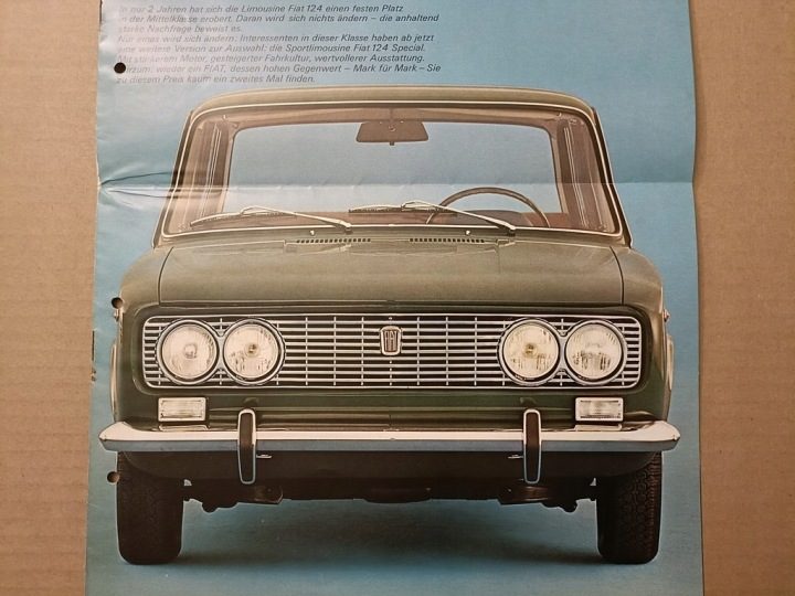 Проспект - FIAT 124 SPECIAL - 1969 г., фото 2