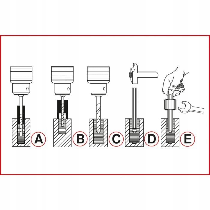 КОМПЛЕКТ WYKRĘTAKÓW ДЛЯ UŁAMANYCH БОЛТОВ 25 шт. KS TOOLS, фото 8