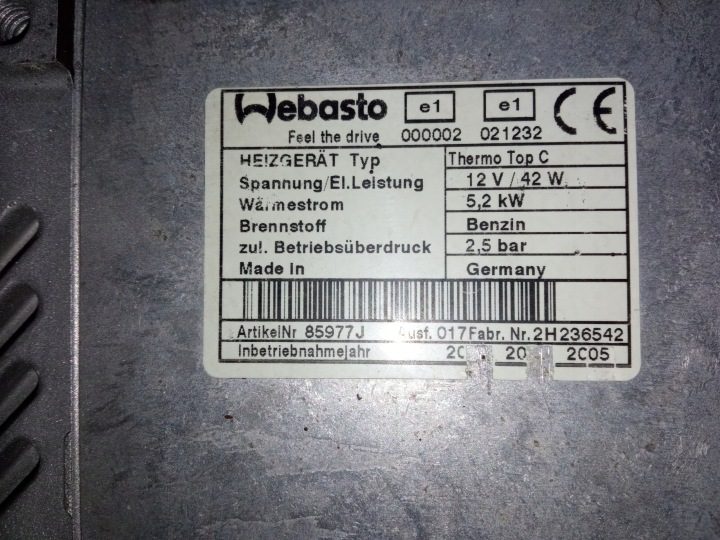 Webasto автономный дизель бензин в сборе комплект Opel Astra H/ Zafira B, фото 9