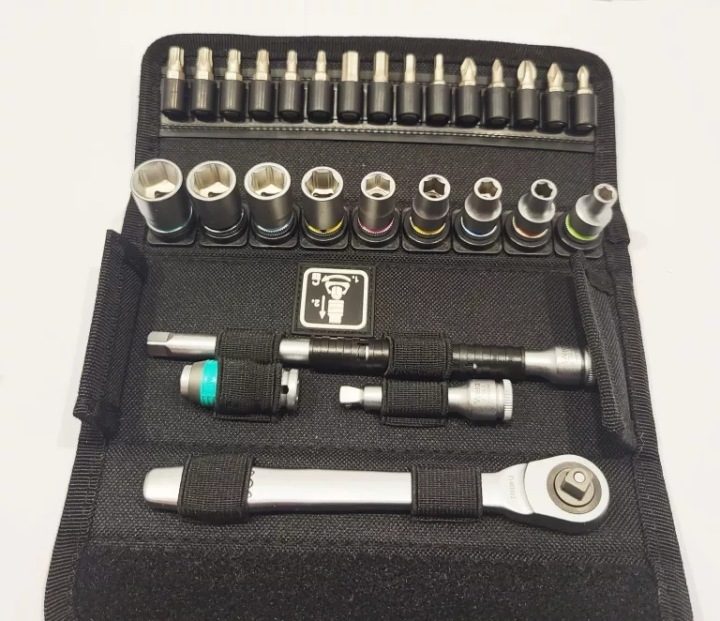 Трещотка с головками 1/4", комплект 28-cz. Zyklop Металл Switch WERA, фото 3