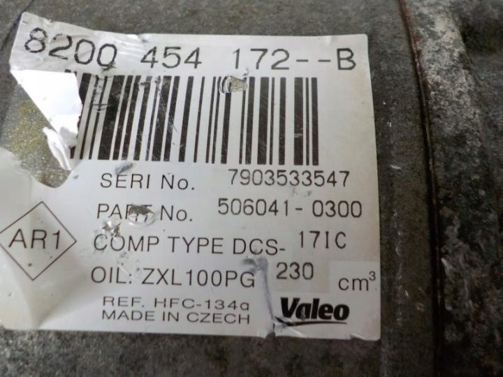 RENAULT TRAFIC 2.0 DCI КОМПРЕССОР КОНДИЦИОНЕРА 8200454172 B, фото 2