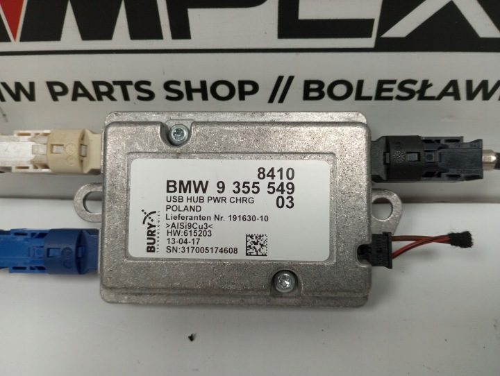 BMW G01 G11 F15 F36 F39 G30 МОДУЛЬ РАЗЪЕМ HUB USB 9355549, фото 2