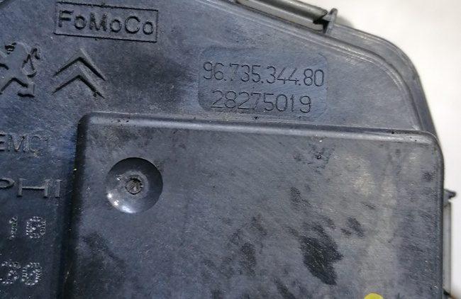 PEUGEOT 207 06-12 г. - ДРОССЕЛЬНАЯ ЗАСЛОНКА 9673534480, фото 2
