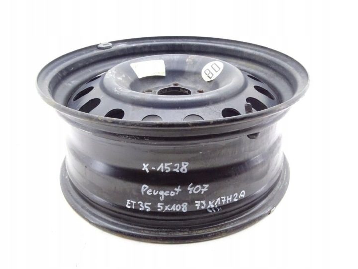 Штампованный диск Peugeot OE 7.0" x 17" 5x108, фото 2