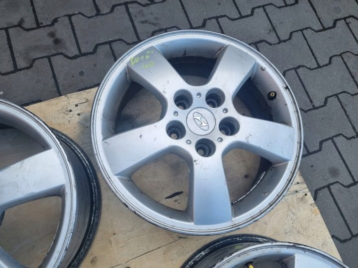 4× Литой диск Hyundai OE 6.5" x 16" 5x114.3 ET 46, фото 5