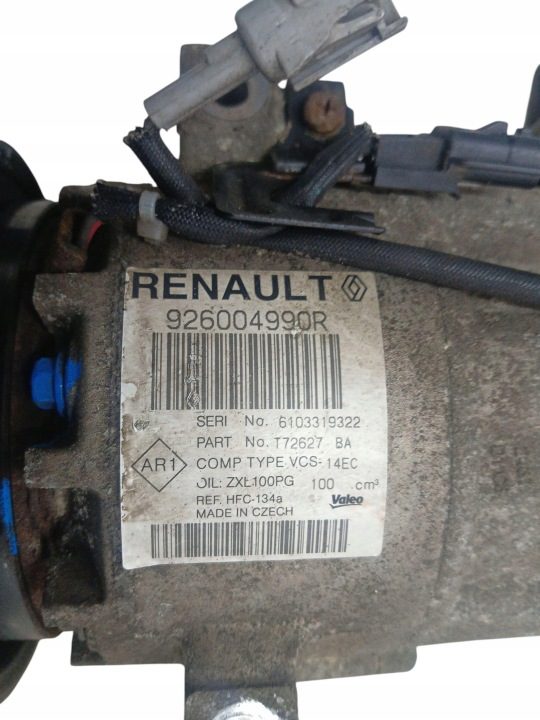 КОМПРЕССОР КОНДИЦИОНЕРА RENAULT CAPTUR I CLIO IV MICRA V 1.5 DCI 926004990R, фото 2