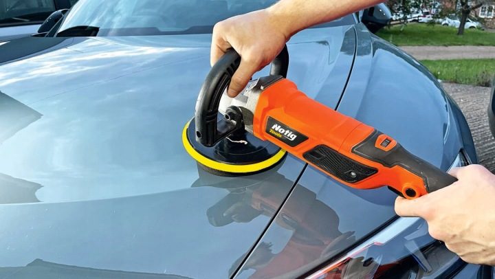 Полировальная машинка автомобильная Notig Tools 2400 Вт с регулировкой 600-4000 ОБ/МИН 180 мм, фото 12