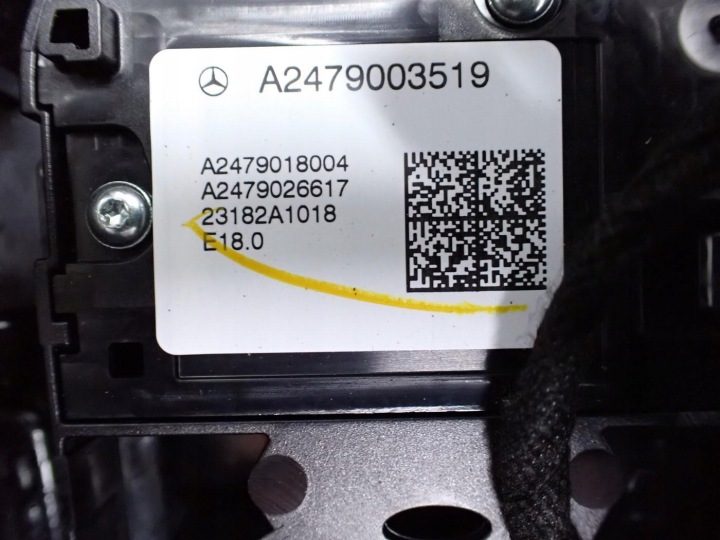 ТОННЕЛЬ ПАНЕЛЬ РАМКА ДЕКОР TOUCHPAD IDRIVE ЕВРОПА MERCEDES CLA II 118 X118 24 г., фото 6
