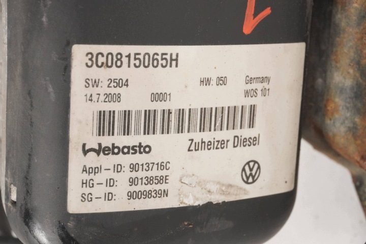 АВТОНОМНЫЙ ОТОПИТЕЛЬ WEBASTO VW PASSAT B6 3C0815065H 9013858E, фото 8