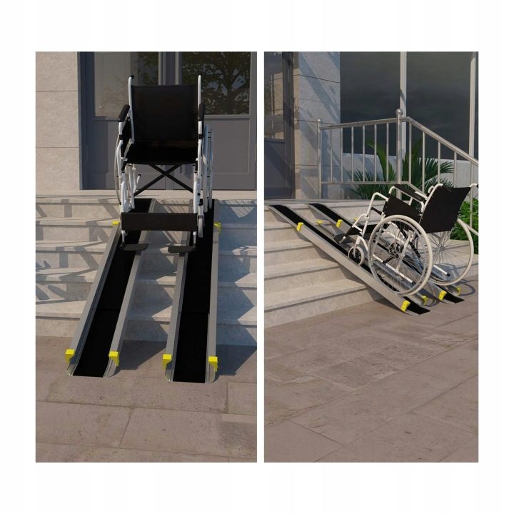 Алюминиевая Рампа Teleskopowa для Wózków Inwalidzkich 105-183cm Udźwig 300 кг, фото 5