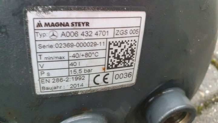 Бак Ресивер 40 L Mercedes Actros MP 4, фото 4