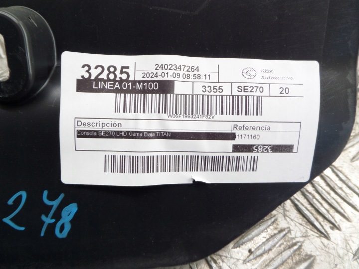 SEAT IBIZA V 5 ЦЕНТРАЛЬНЫЙ ТОННЕЛЬ ОРИГИНАЛ ЕВРОПА 6F1863241, фото 8
