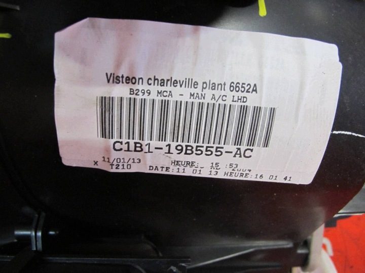 Ford Fiesta VI 08- MK7 JA8 отопитель механический C1B1-19B555-AC европа, фото 2