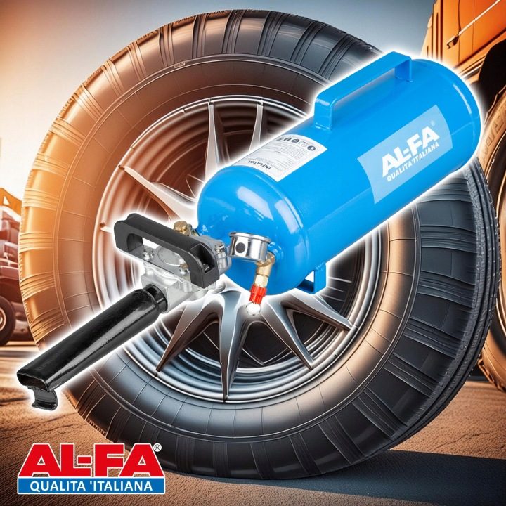 Inflator AL-FA для uderzeniowego накачки шин 12L 8 бар, фото 6