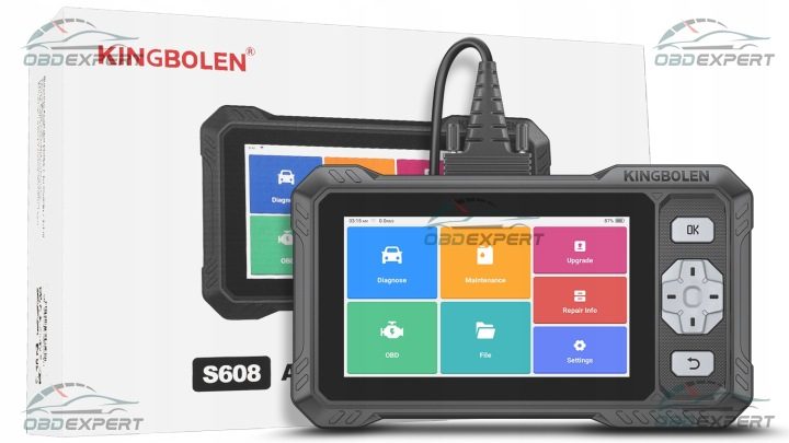 Тестер сканер интерфейс диагностический OBD2 Kingbolen S608 aktualizacje PL, фото 4