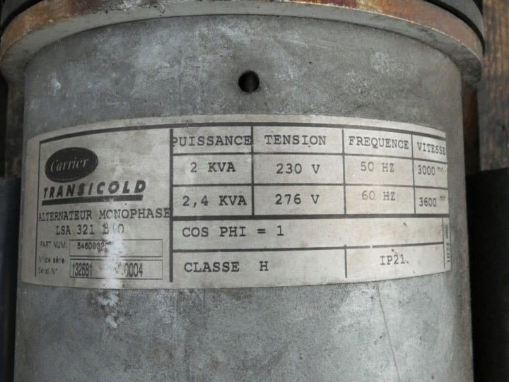 LSA 321 генератор Prądnica Carrier 230/276 V 2/2.4 ква 50/60 HZ, фото 5