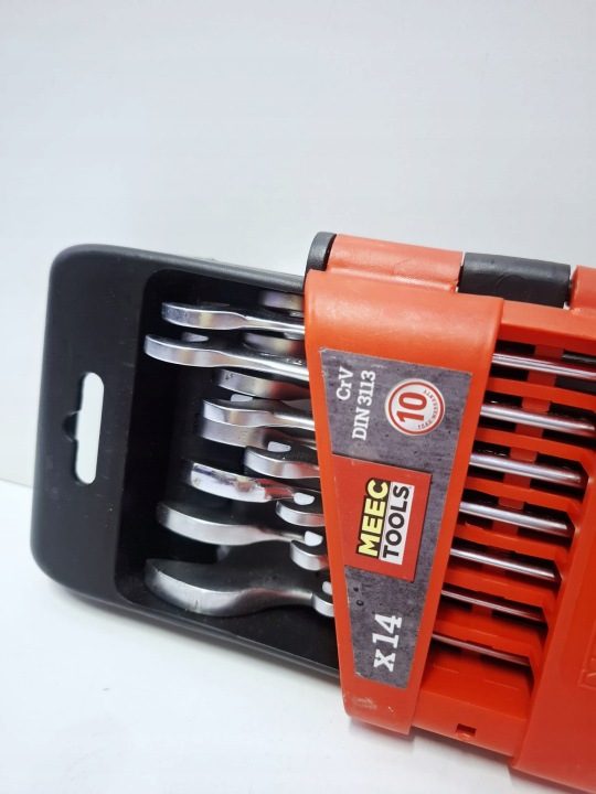 Комплект ключей рожковых 17 элементов Meec Tools, фото 2