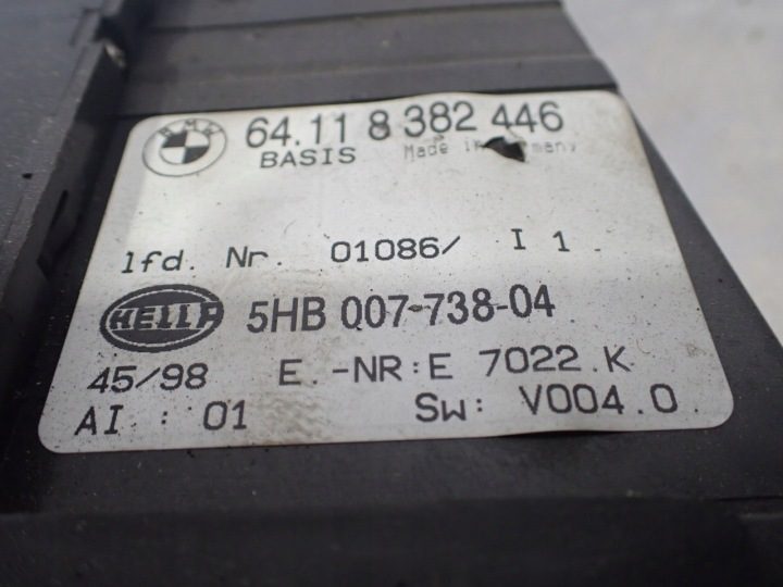 Блок управления климатом BMW 3 E46 8382446 64118382446, фото 7