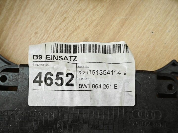 ОРИГИНАЛЬНАЯ РАМКА ЦЕНТРАЛЬНОГО ТОННЕЛЯ AUDI A4 B9 A5 F5 8W1864261E 10 л.с., фото 9