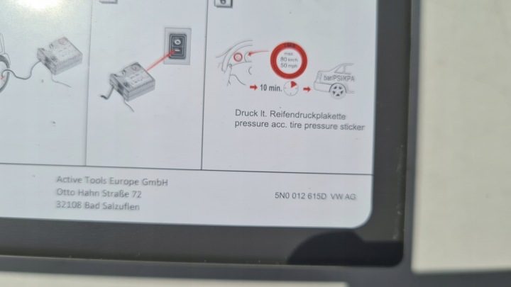 КОМПРЕССОР ДЛЯ КОЛЕС VW AUDI 5N0012615D, фото 4