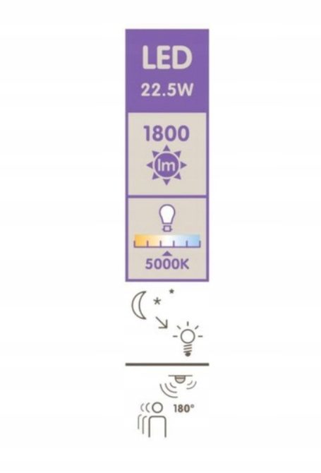 ПРОЖЕКТОР BLOOMA TELAMON LED 22,5W Z ДАТЧИКОМ, фото 4
