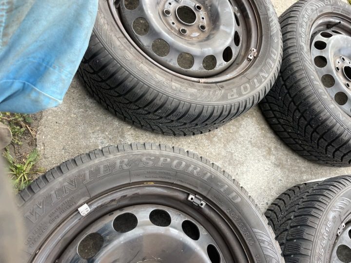 КОЛЕСА ЗИМА VW GOLF VII TOURAN CADDY 6x61 ET48 5x112 + 205/55/16 7 мм +КОЛПАКИ, фото 8