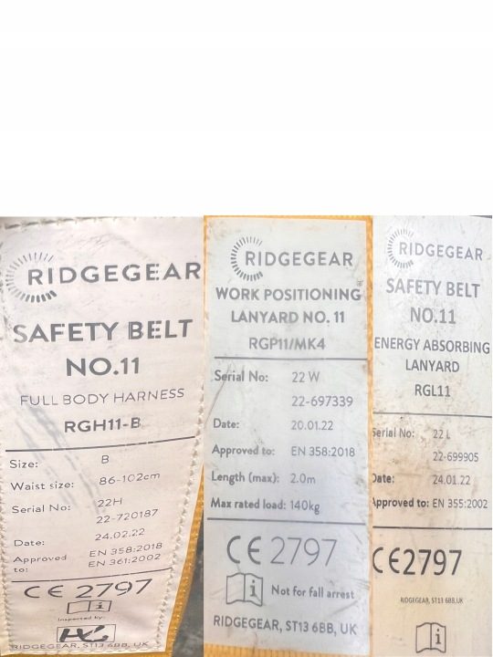 RIDGEGEAR подтяжки безопасности трос амортизатора spowalniacza КОМПЛЕКТ, фото 5