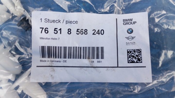 МИКРОФОН HEŁMU ШЛЕМА MOTOCYKLOWEGO 8568240 76518568240 BMW 7, фото 4