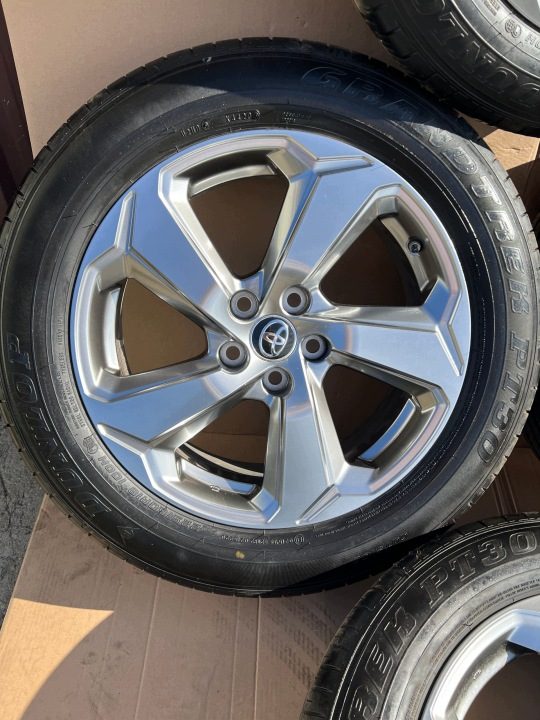 TOYOTA RAV4 V 5 КОЛЕСА ДИСКИ ЛИТЫЕ ДИСКИ ШИНЫ DUNLOP КОМПЛЕКТ, фото 4