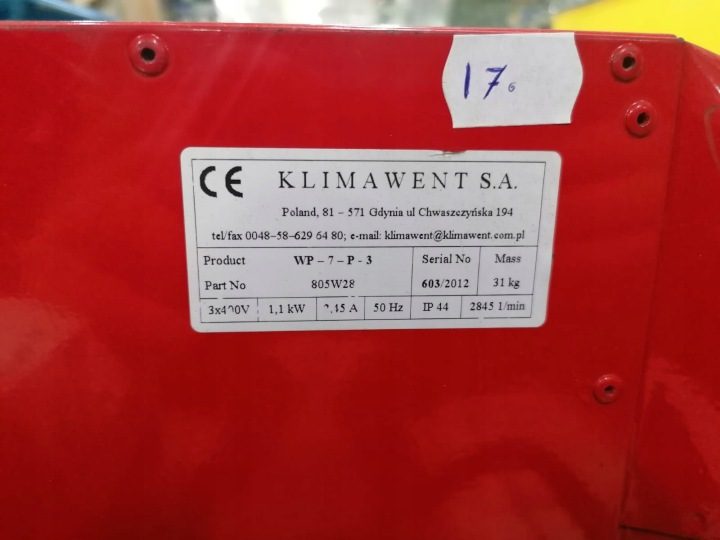 Вентилятор переносной KLIMAWENT WPA-7-P-3-N 400V, фото 8
