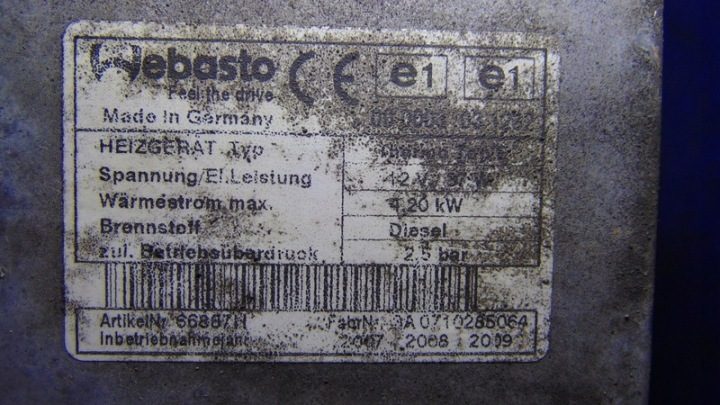 WEBASTO 1.9JTD FIAT BRAVO II 07-14 ГОД, фото 3