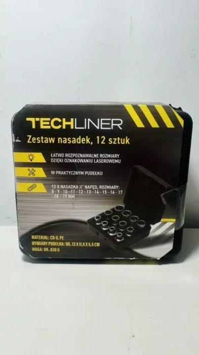 НАБОР ГОЛОВОК TECHLINER 12 шт., фото 1