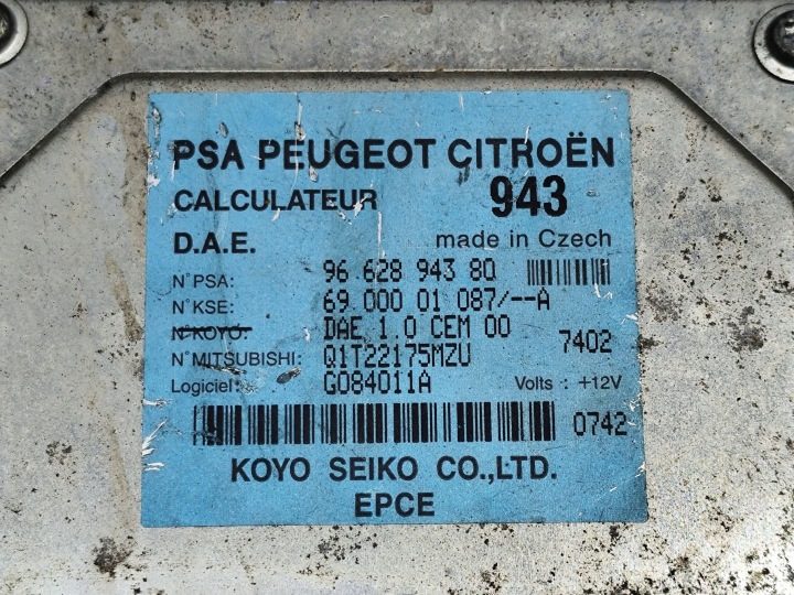 Peugeot 1007 блок управления гидроусилителя 9662894380 разъема, фото 5