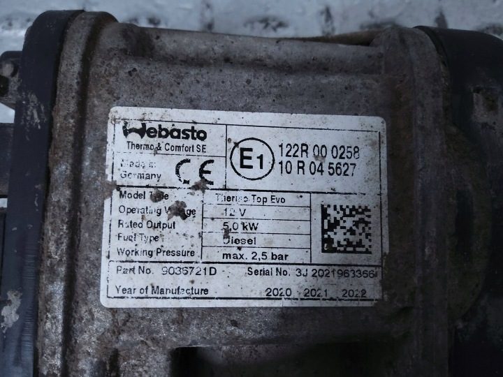Автономный отопитель (Webasto) BMW X5 G05 64129321061, фото 7