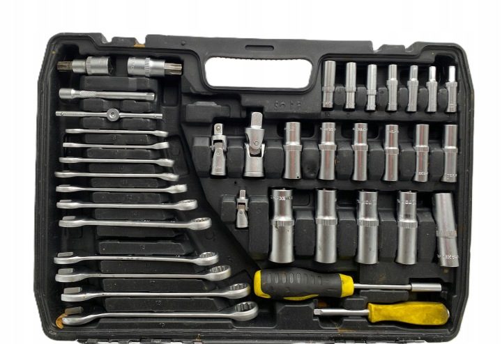 КОМПЛЕКТ ТОРЦЕВЫХ ГОЛОВОК БОЛЬШОЙ 219 шт. 1/2" 3/8" 1/4" СТАЛЬ CR-V КЕЙС TOPEX, фото 5