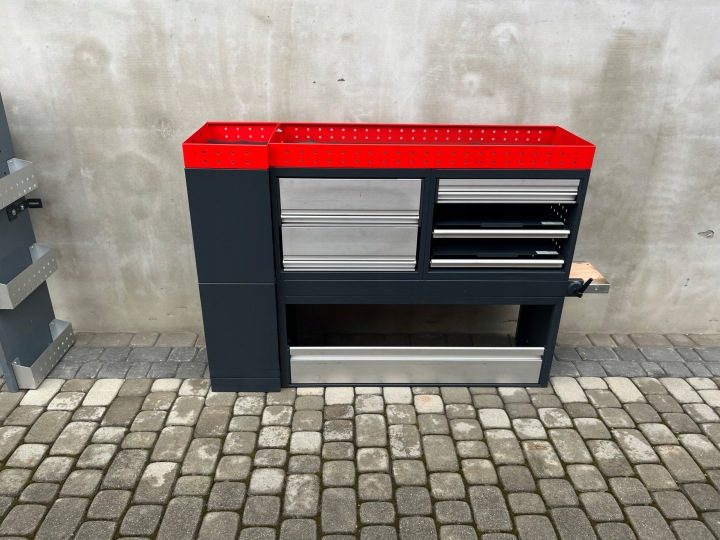 ОБШИВКА СЕРВИСНАЯ ШКАФ АВТОМОБИЛЬНЫЙ SZUFLADY ТИСКИ WURTH 139x102x38, фото 2