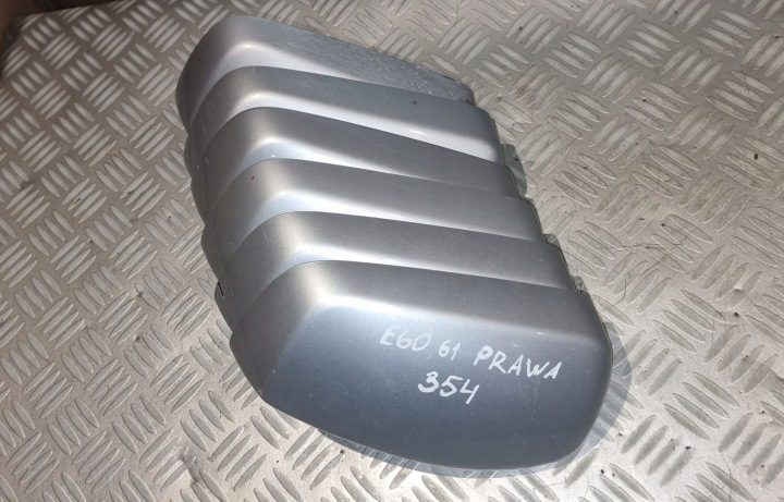 BMW E60 E61 E63 E64 КРЫШКА НАКЛАДКА ЗЕРКАЛА ПРАВАЯ СЕРЕБРИСТАЯ 03-09R, фото 9