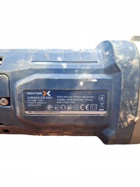 Dexter 2100AG2-230.5001 угловая шлифмашина проводная 230 мм 2100 Вт, фото 3