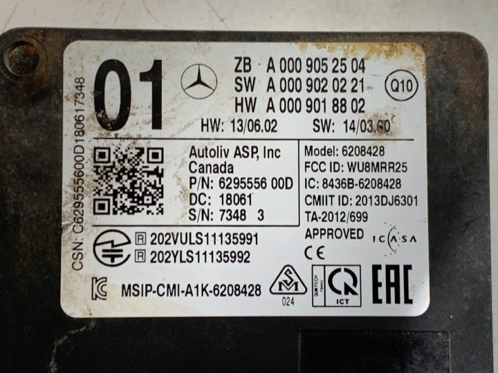 Радар Distronic Mercedes GLE A0009052504 блок управления электронный, системы, фото 4