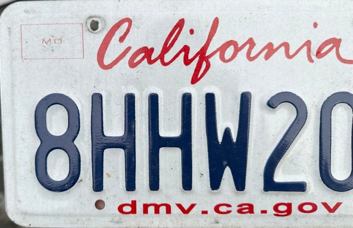 CALIFORNIA табличка номерная с США оригинальные, фото 3