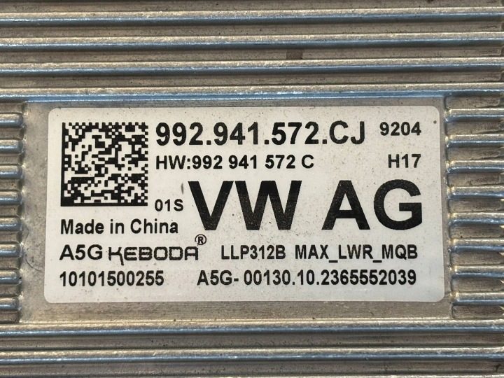 ПРЕОБРАЗОВАТЕЛЬ МОДУЛЬ ФАРЫ LED VW AUDI SEAT SKODA 992941572CJ, фото 2