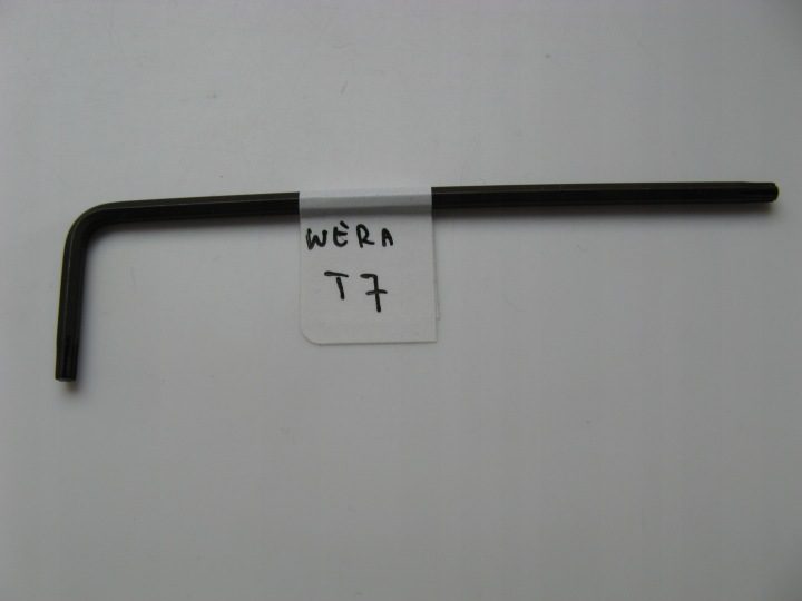 TORX T7 71x18 WERA, ampulowy, стержневой, угловой, фото 1