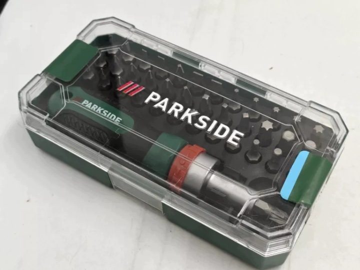 КОМПЛЕКТ PARKSIDE 38 ЭЛЕМЕНТОВ С ŚRUBOKRĘTEM ОТЛИЧНОЕ СОСТОЯНИЕ, фото 1