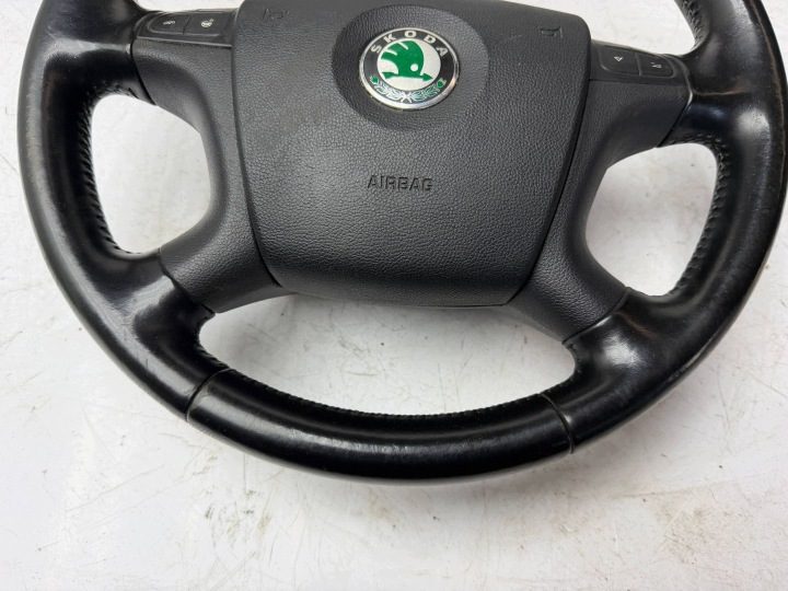 Руль кожаный мультифункциональный Skoda Octavia Mk2, фото 3