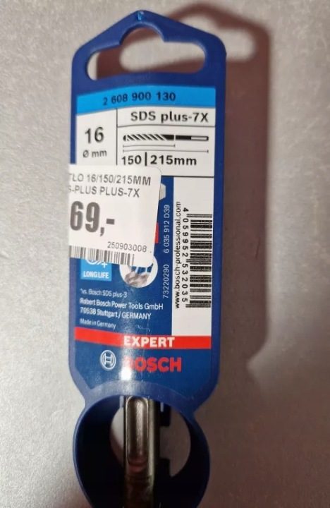 Bosch SDS Plus 7X Wiertła Для Młotów 16X150X215Mm 2608576167, фото 1