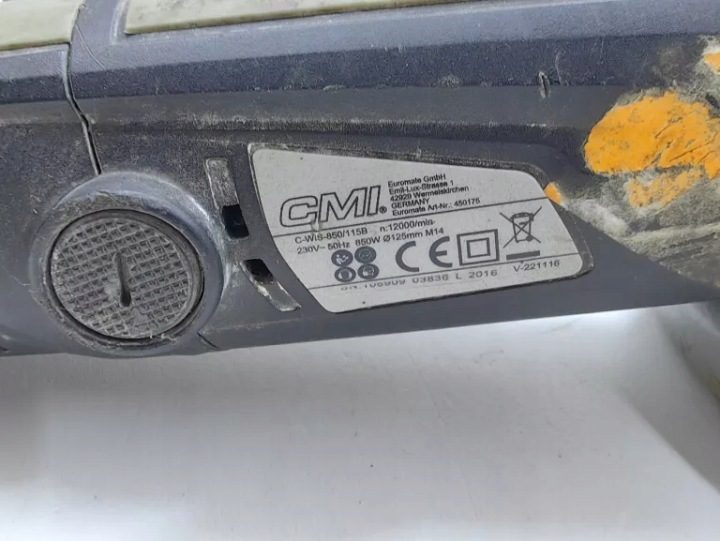 Угловая шлифмашина CMI C-WIS-850/125 850W 125 мм 11000 obr./мин, фото 3