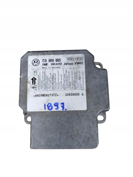 Датчик Airbag VW Touran 2.0TDI 1T0909605C, фото 3
