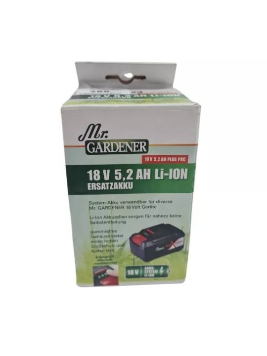 АККУМУЛЯТОР LITOWO-JONOWY MR. GARDENER POWER X-CHANGE 18 В 5,2 А·ч, фото 1