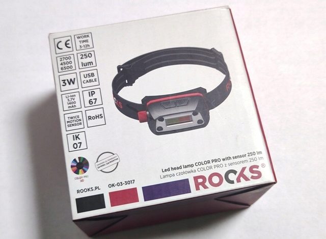 Фонарь лобовой датчик движения 250 lm Rooks OK-03.3017, фото 2